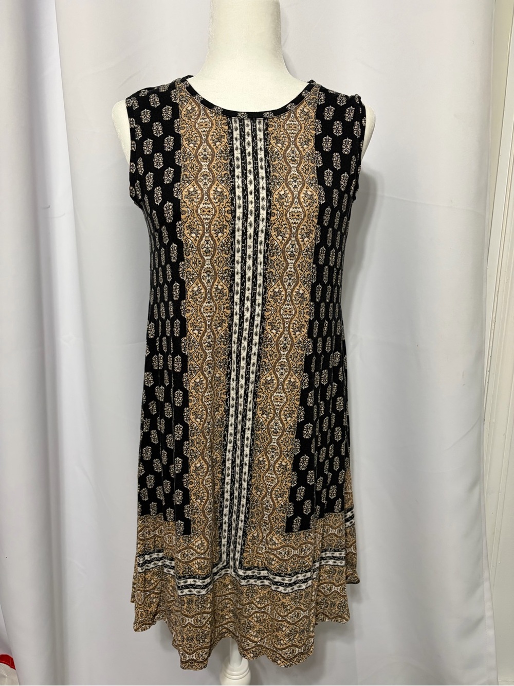 Black paisley dress